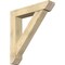 Ekena Millwork Traditional Slat Rough Sawn Bracket w/ Offset Brace, Douglas Fir, 8"W x 40"D x 44"H BKT0806X40X44TRA06RDF - alternate 1